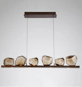 GLASROK Modern Luxury LED Linear Pendant Light - Northern Interiors